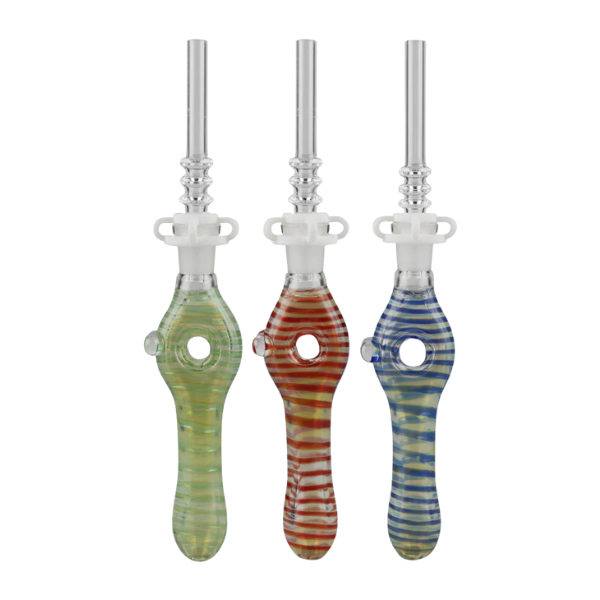 Pulsar Dab Straw / Candy Twist Donut 10mm- 6.5in